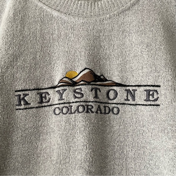 Embroidered Colorado Sweatshirt Cotton Blend Women’s L - Picture 3 of 7